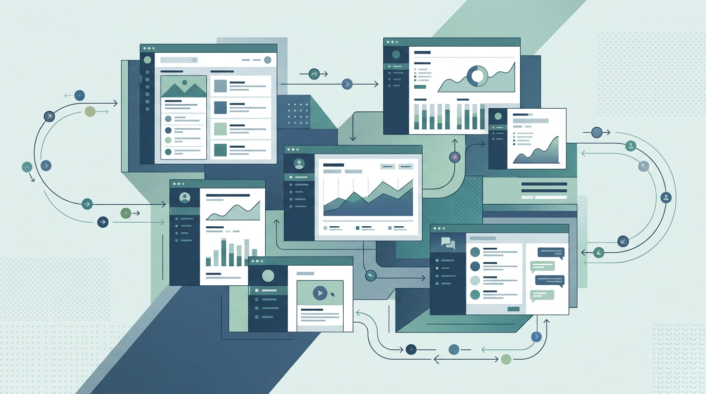 Subscriber retention dashboard showing migration tracking metrics